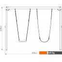 Детские спортивные комплексы и игровые площадки Красная звезда с гибкими качелями Р911-18