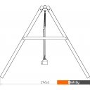 Детские спортивные комплексы и игровые площадки Красная звезда с гибкими качелями Р911-18
