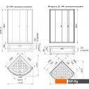 Душевые кабины Radomir 100 1-03-1-0-0-0040 (прозрачное стекло)