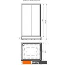 Душевые кабины Radomir 100x110 L 1-03-1-1-0-1230 (прозрачное стекло)
