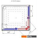 Душевые кабины Radomir 100x110 L 1-03-1-1-0-1230 (прозрачное стекло)