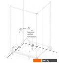 Душевые кабины Radomir 100x110 L 1-03-1-1-0-1231 (матовое стекло)