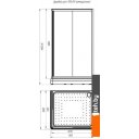Душевые кабины Radomir 100x110 R 1-03-1-2-0-1230 (прозрачное стекло)