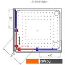 Душевые кабины Radomir 100x110 R 1-03-1-2-0-1230 (прозрачное стекло)