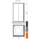 Душевые кабины Radomir 110 1-03-1-0-0-1200 (прозрачное стекло)