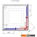 Душевые кабины Radomir 110 1-03-1-0-0-1201 (матовое стекло)