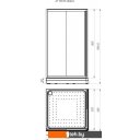 Душевые кабины Radomir 110 1-03-1-0-0-1201 (матовое стекло)