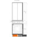 Душевые кабины Radomir 110 1-09-1-0-0-1200 (прозрачное стекло)