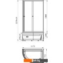 Душевые кабины Radomir 120x80 R 1-03-1-2-0-0080 (прозрачное стекло)