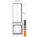 Душевые кабины Radomir 90 1-03-1-0-0-1180 (прозрачное стекло)