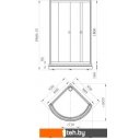Душевые кабины Radomir 90 1-09-1-0-0-0010 (прозрачное стекло)