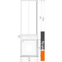 Душевые кабины Radomir 90 1-09-1-0-0-1180 (прозрачное стекло)