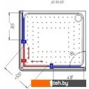 Душевые кабины Radomir 90x100 R 1-03-1-2-0-1210 (прозрачное стекло)