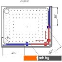 Душевые кабины Radomir 90x110 L 1-03-1-1-0-1221 (матовое стекло)
