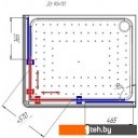 Душевые кабины Radomir 90x110 R 1-03-1-2-0-1221 (матовое стекло)