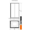 Душевые кабины Radomir 90x110 R 1-03-1-2-0-1221 (матовое стекло)