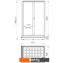 Душевые кабины Radomir Верчелли 1-09-1-0-0-0120 (прозрачное стекло)