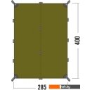 Шатры, тенты Tatonka Tarp 4 (светло-оливковый)