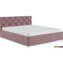 Кровати Мебель-АРС Классик 160 (велюр пудра/НВ-178/18)