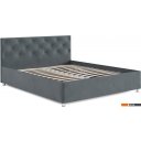 Кровати Мебель-АРС Классик 160 (велюр серо-синий/НВ-178/26)