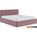Кровати Мебель-АРС Классик 140 (велюр пудра/НВ-178/18)