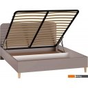 Кровати Mobi Амьен 11.44 160x200 (белый PE шагрень/веллюто капучино AG 707 ПВХ)