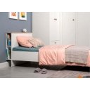 Кровати Mobi Джастин 11.54 90x190 (белый PE шагрень/дуб белый Exclusive/белая шагрень)