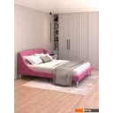 Кровати MONOFIX Лотти 160x200 (микровелюр/бордовый)