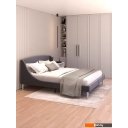 Кровати MONOFIX Лотти 160x200 (микровелюр/графит)