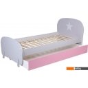 Кровати Polini Kids Mirum 1915 c ящиком (серый/розовый)