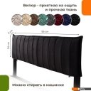 Кровати Домаклево Лофт Компакт 90x190 (серый/черный велюровый чехол)