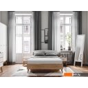 Кровати Мебельград Калагри 140 (дуб натуральный светлый/белый матовый)
