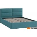 Кровати Трия Глосс универсальный тип 1 160x200 (микровелюр Wellmart Indigo)