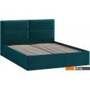 Кровати Трия Глосс универсальный тип 1 с ПМ 160x200 (велюр Confetti Izumrud)