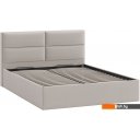 Кровати Трия Глосс универсальный тип 1 с ПМ 160x200 (велюр Confetti Smoke)
