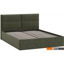 Кровати Трия Глосс универсальный тип 1 с ПМ 160x200 (микровелюр Jercy Deep Green)