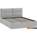 Кровати Трия Глосс универсальный тип 1 с ПМ 160x200 (микровелюр Jercy Silver)