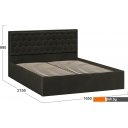 Кровати Трия Порто универсальная 160x200 (велюр Confetti Stone)