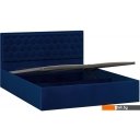 Кровати Трия Порто универсальная с ПМ и заглушиной 160x200 (велюр Confetti Blue)