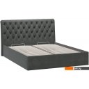 Кровати Трия Скарлет универсальная тип 1 с ПМ 160x200 (велюр графит)