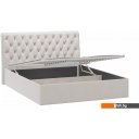 Кровати Трия Скарлет универсальная тип 1 с ПМ и заглушиной 160x200 (велюр бежевый)