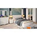 Кровати Трия Скарлет универсальная тип 1 с ПМ и заглушиной 160x200 (велюр бежевый)