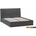 Кровати Трия Скарлет универсальная тип 1 с ПМ и зашлушиной 160x200 (велюр графит)