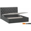 Кровати Трия Скарлет универсальная тип 1 с ПМ и зашлушиной 160x200 (велюр графит)