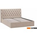 Кровати Трия Скарлет универсальная тип 1 с ПМ и заглушиной 160x200 (велюр мокко светлый)