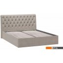 Кровати Трия Скарлет универсальная тип 1 с ПМ и заглушиной 160x200 (велюр мокко темный)