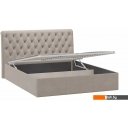 Кровати Трия Скарлет универсальная тип 1 с ПМ и заглушиной 160x200 (велюр мокко темный)