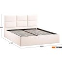 Кровати Трия Стелла Тип 1 c ПМ 160x200 (экомех Barni Milk)