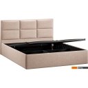 Кровати Трия Стелла Тип 1 c ПМ и заглушиной 160x200 (микровелюр Jercy Cream)