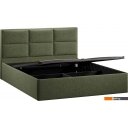 Кровати Трия Стелла Тип 1 c ПМ и заглушиной 160x200 (микровелюр Jercy Deep Green)